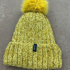 LyzerMia Mustard Yellow Ribbed Knit Beanie
